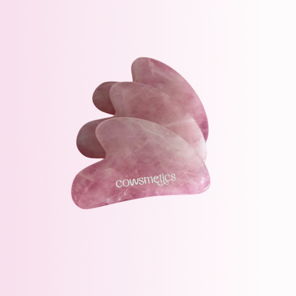 Cowsmetics Rose Quartz Gua Sha Massage Tool